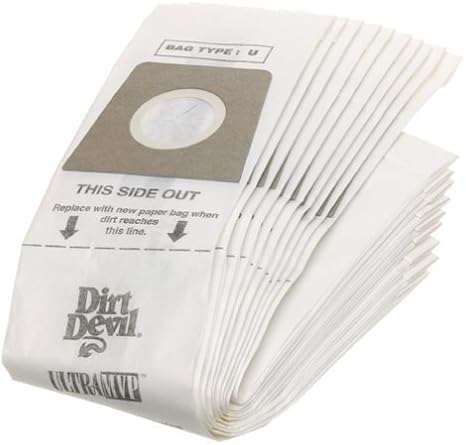 Dirt Devil Type U Vacuum Bags (20-Pack), 3920048001