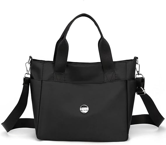Nylon Tote Bag for Women Waterproof Cross Body Handbags Purses with Zipper Pocket Shoulder Bag Ladies Casual Satchel