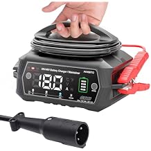 18 AMP 36/48 Volt Golf Carts Battery Charger for Club Car 3-Pin Round Plug,for Lead Acid Battery,Lithium LiFePo4 Battery