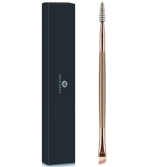 KINGMAS Eyebrow Brush Spoolie Dual Angled Eye Brow Brush Eyelash Comb
