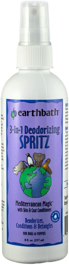 earthbath Mediterranean Magic 3-in-1 Dog & Puppy Deodorizing, 8 Oz (1 Pack)
