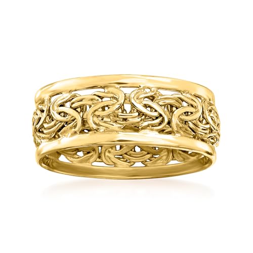 Ross-Simons 18kt Gold Over Sterling Byzantine Ring