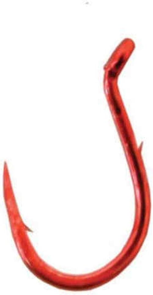 Gamakatsu Single Egg Snelled Hook - Red Size 8