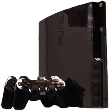Black Chrome Mirror - Vinyl Decal Mod Skin Kit by System Skins - Compatible with PlayStation 3 Super Slim Console