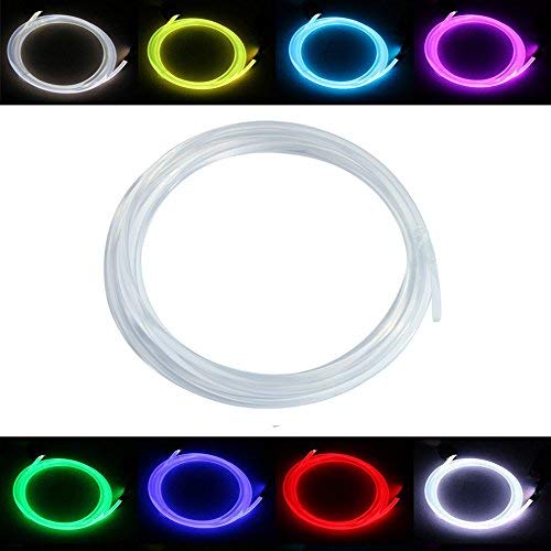 PMMA Optic Fiber Light Cable Side Glow for Fiber Optical Lighting Decoration and High-Brightness Star Ceiling Led Kit Light - [Ф0.06in1.5mm1m]