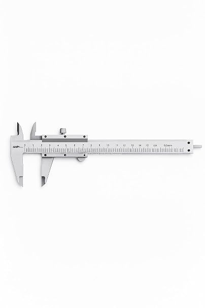 Busstier Analog Kumpas, 150 mm, 0.02 mm Hassasiyetli Ölçüm Aleti, Karbon Çelik Gövde, İç Dış Derinlik ve Step Ölçüm Uygunluğu ile Teknik Kaliper