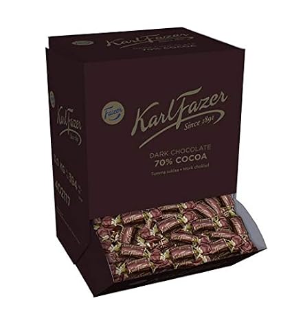 Fazer Karl Fazer 70% Dark Chocolate 2 Boxes of 3kg
