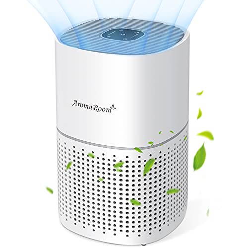 Air Purifier for Home Bedroom, True HEPA Filter for Smokers, Large Room Air Cleaner Removes 99.97% Allergies, Pets Dander, Hair, Pollen, Dust, Quiet Filtration System Odor Eliminators for Office