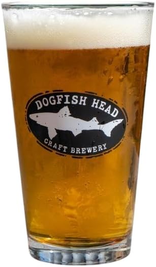 Dogfish Head Brewery Updated 2025 Logo Pint Glass - Set of 2