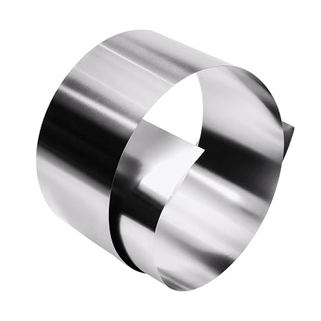 304 Stainless Steel Foil Roll, 0.3mm x 50mm x 1M, Metal Strip Sheet for Industry Machinery Electronic Equipment Hardware, Silver