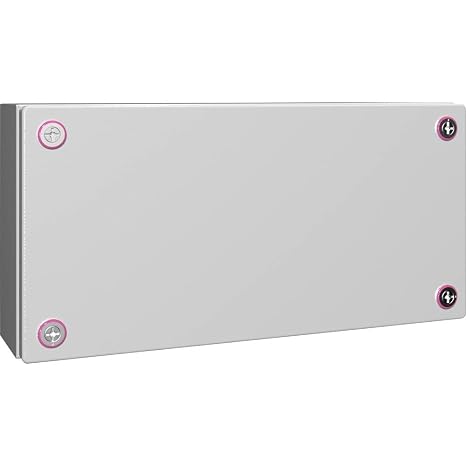 RITTAL 1504000 120 MM Depth, 200 MM Height, 400 Width, Enclosure, IP66, Quick-Release Fastener Including Plastic Bushes, Replacement for 1504.510, W/Sheet Steel Cover, W/O Gland Plate Protection,