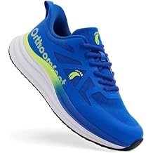 Men's Orthopedic Road Running Shoes: Comfortable Arch Supports Plantar Fasciitis Orthotic Fashion Sneakers, Casual Flat Feet Athletic Tennis Work Walking Shoes for Foot Heel and Pain Relief