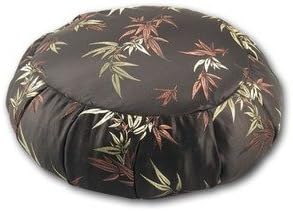 Zafu Meditation Cushion, Brocade Bamboo Night