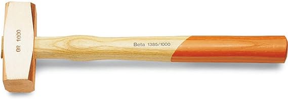 Beta 1385 Copper Head Drilling Hammer, Wood Handle, 14 oz