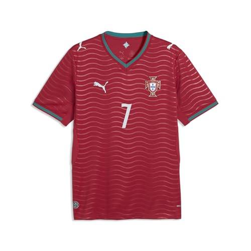 PUMA Mens Portugal 2026 Home Player V-Neck Short Sleeve Replica Jersey Casual