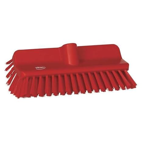 Vikan 70474 Brush,High-Low,Medium,10",PP/PBT,Red