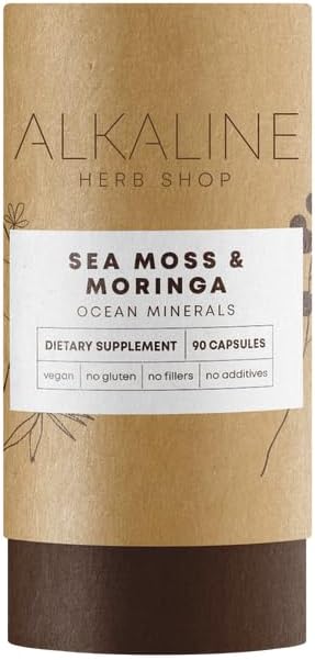 Alkaline Herb Shop Sea Moss & Moringa Supplement 90 Capsules