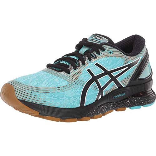 ASICS Womens Gel-Nimbus 21 Winterized Running Shoes, 6, ICE MintBlack