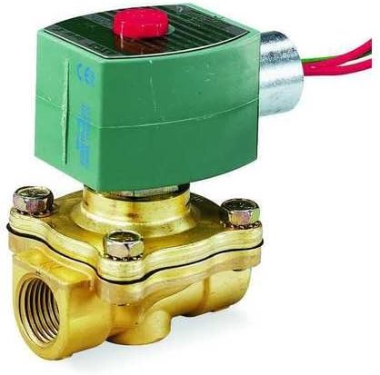 Brass 1/2" 2/2 Solenoid Valve 5/8" ORF 220/240VAC