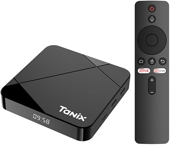 Android TV Box 14.0, TANIX TX5 TV box S905Y5 CPU BT 4.0 3D 4K HDR Dual Band Wifi 2.4G/5.0G Home Video Smart TV Box Android Box Set Top TV Box,4GB+32GB