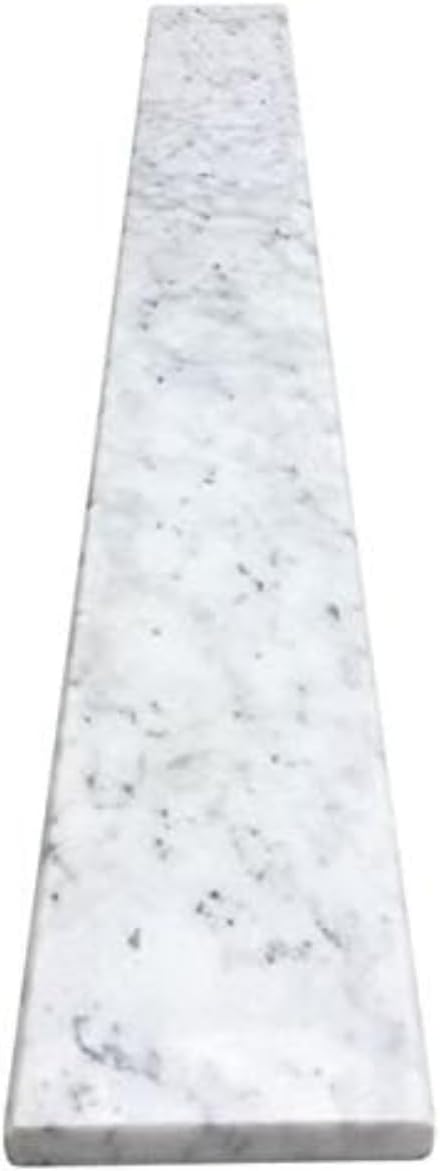 White Carrara Marble Threshold - Size 48 x 6 Inch - Polished