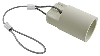 Hubbell Wiring Systems HBLFCAPW Protective Cap for Single Pole Female Devices, White