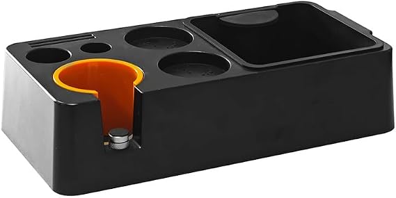 Espresso Tamping Station,8 in 1 Tamper Station Fit for Storage 51/53/58mm Espresso Knock Box,Distributor, Portafilter Holder& Espresso Machine Accessories(Black)