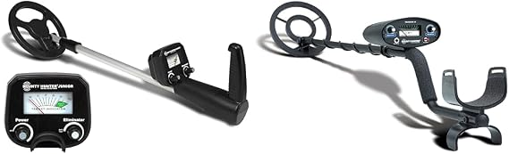 Bounty Hunter BHJS Junior Metal Detector for Children, 6.5 Inch Weather Resistant Coil, Lightweight & TK4 Tracker IV Metal Detector with 8-inch Waterproof Coil