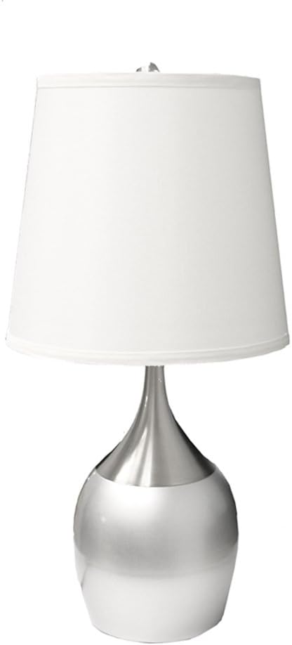 ORE International 8310SN Touch-on Table Lamp, Silver