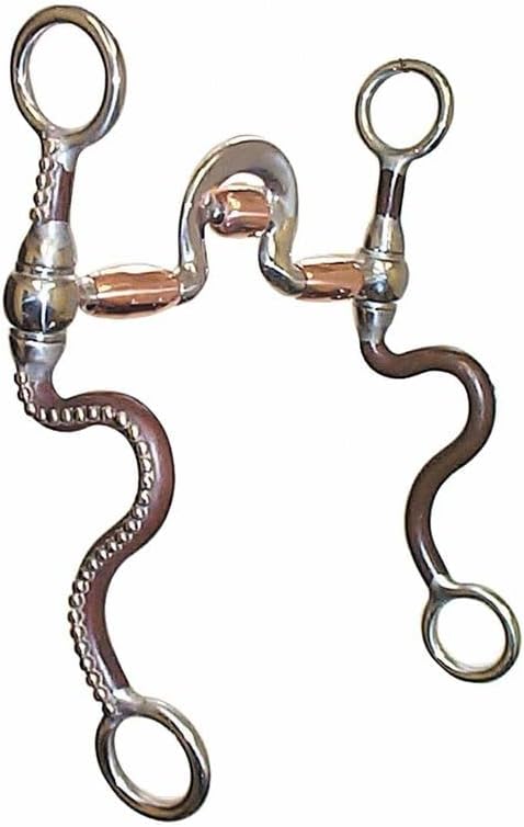 FES Pro Correction Horse Bit Extra Heavy Cheeks | Ideal for Well-Broke Horses | Enhances Show Ring Appearance | Quick Response Time | Promotes Salivation & Sensitivity | Optimal Balance