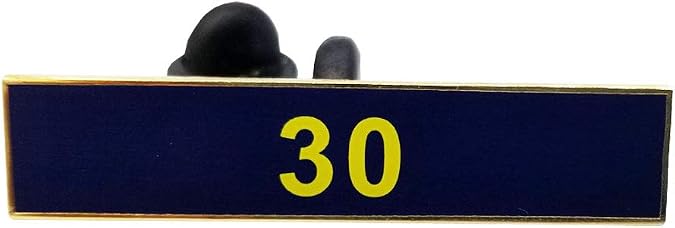 30 Years of Service Blue Citation Bar