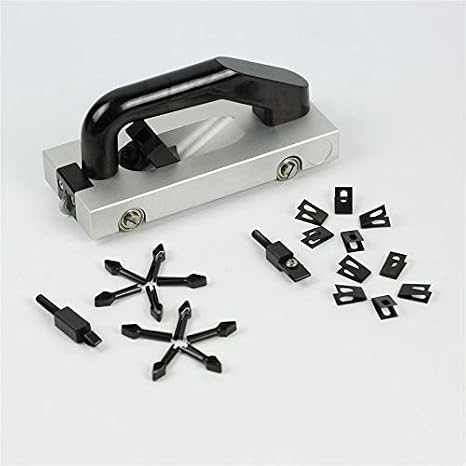 Wheeled PVC Floor Groover Slotting Pull Hand Groover Tool (U and V Type Blade)