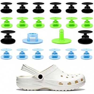 XNUT 24 Sets Replacement Rivets for Crocs, Replacement Parts for Crocs Shoe