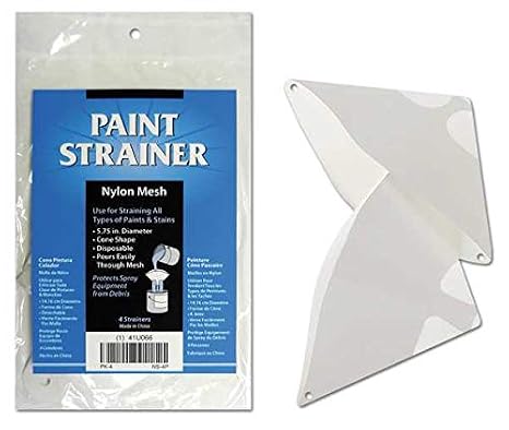 Cone Paint Strainer, Nylon Mesh, PK4
