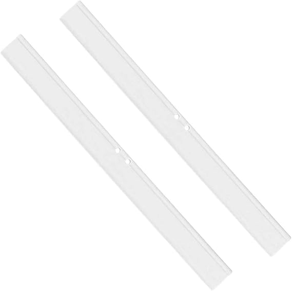 2PCS Replacement Silicon Rubber Squeegee Blade, 14 Inch (White)