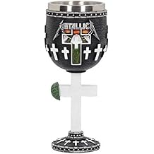 Nemesis Now B4682N9 Metallica-Master of Puppets Goblet 18cm, Resin w/Stainless Steel Insert, Black, One Size