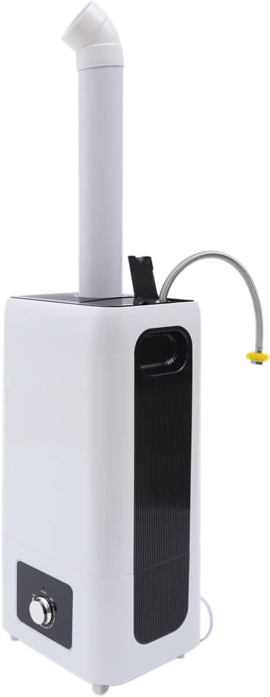 Industrial Commercial Humidifiers Whole House Humidifier 2000sq.ft Large Room Humidifier 2000ml/h 23.8L/6.2Gallons Top Fill Water Tank 110V for Warehouse Commercial Home Plants (23.8L Whtie Plus)