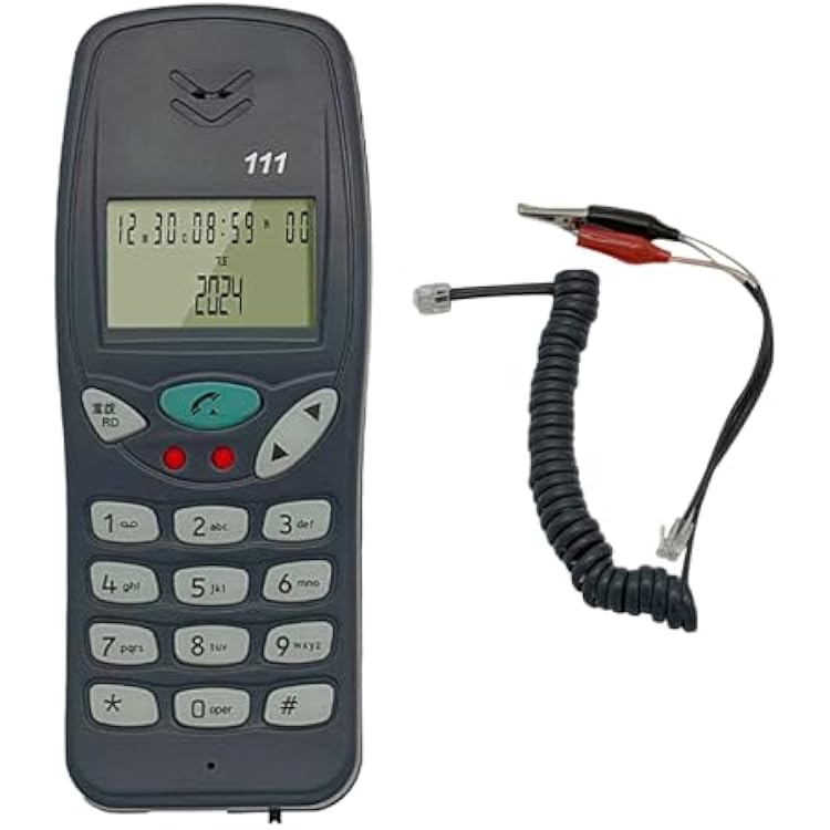 Line Test Corded Telephone with Caller Display for Communication Line Checking Telecommunication Networking Maintenance