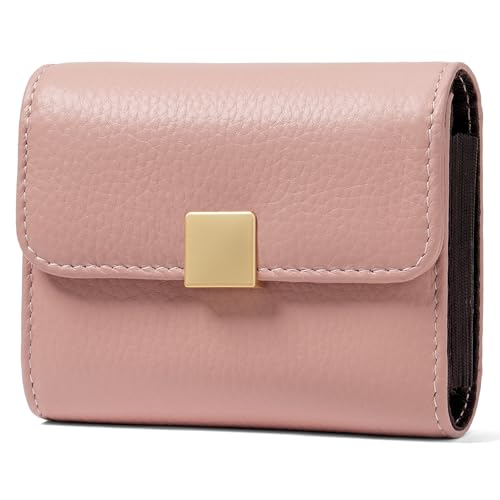 SENDEFN Genuine Leather Credit Card Holder for Women Small Accordion Womens Wallet RFID Blocking Ladies Card Case with 12 slots