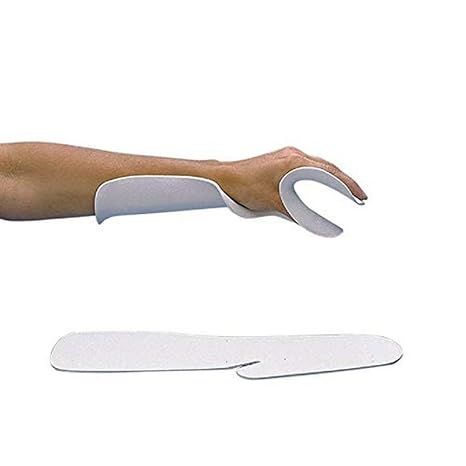 Rolyan Functional Position Splint, Ezeform - Solid 1/8" (3.2mm), White, Medium 3/PK, Perforated Splinting Material, Restricts Movement, Preformed Hand & Wrist Support, Thermoplastic Splinting
