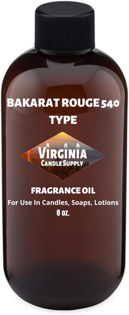 Bakarat Rouge 540 - Fragrance Oil (Our Version of The Brand Name) (8 oz Bottle) for Candle Making, Soap Making, Tart Making, Room Sprays, Lotions, Car Fresheners, Slime, Bath Bombs