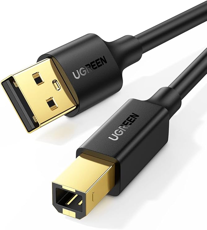 Ugreen USB den USB-B ye Yazıcı Tarayıcı Kablosu, 3 Metre