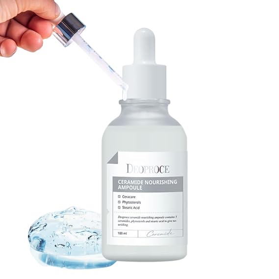 Deoproce Sheer Ceramide Nourishing Intensive Ampoule w 5 types of Ceramide Ingredients restore skins natural barrier, Improve cell structure and even