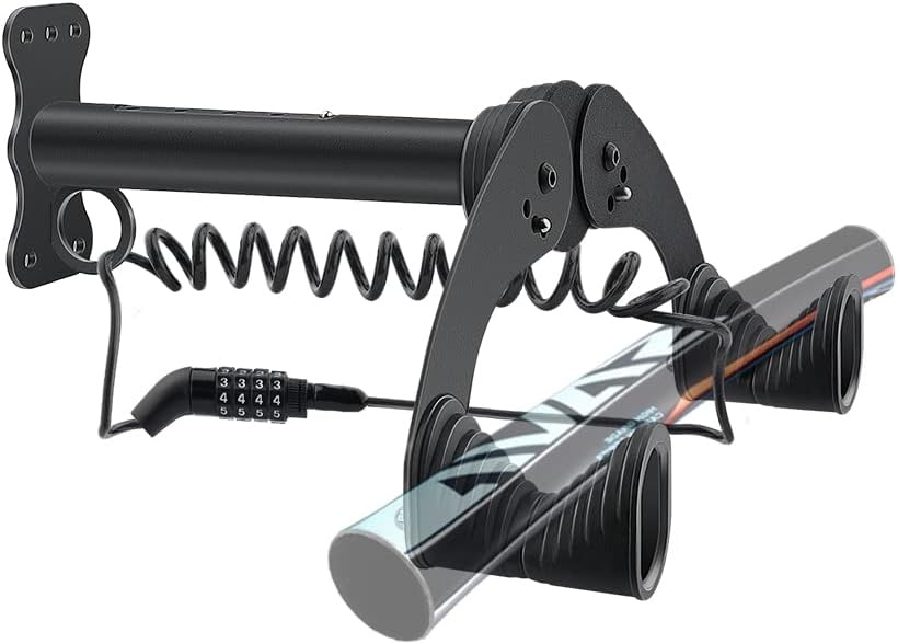 Bike Wall Mount Horizontal Bicycle Bike Wall Hanger in Indoor Storage or Garage Wall Mounted Bike Rack Adjustable Bike Hanger to Keep Your Bike Level, Wall Bike Rack Hooks for Bicycles