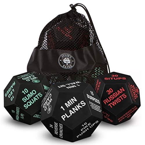 Exercise Dice for Home Fitness, Workouts, WOD, Cardio, HIIT, and Sports