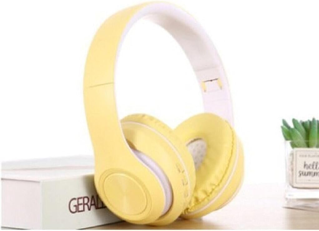 Teknosepetim Sarı Macaron Set Bluetooth Kablosuz Stereo Kulaklık