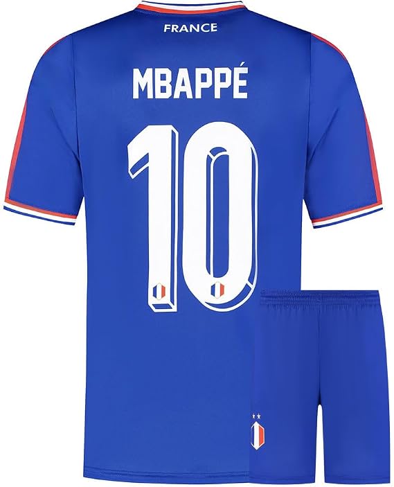 France Football Jersey Set Mbappe Home - Children and Adults - Boys - Men - Football Jersey - Football Gifts - Sports T-Shirt - Sportswear