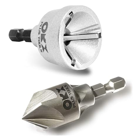 ORXPLUS Tools 2PC Internal & External Deburring Chamfer Tool Set 1/8"-3/4"