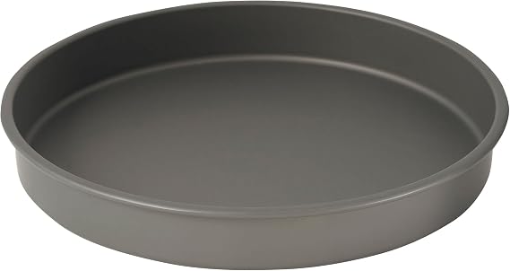 WINCO Round Cake Pan, 14-Inch, Hard Anodized Aluminum | Even heating, Scratch resistant, Great for Cooking, Food Preparation and Restaurant Kitchens