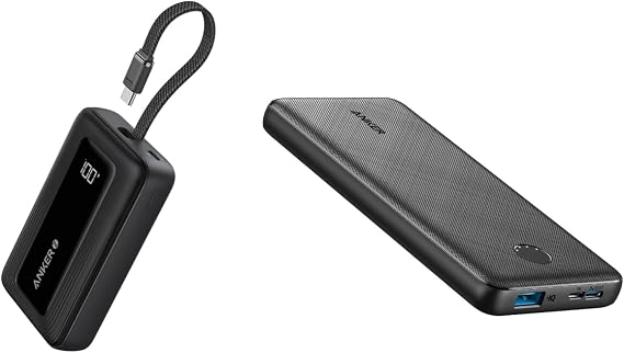 Anker Power Bank(PowerCore 10K),Compact Travel-Ready 10,000mAh Battery Pack Portable Charger, 10,000mAh 30W Power Bank